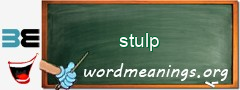 WordMeaning blackboard for stulp